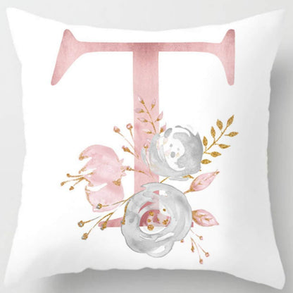 26 Letters Printed Pillowcase
