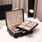 Double Layer Jewelry Box - PU Leather Organizer