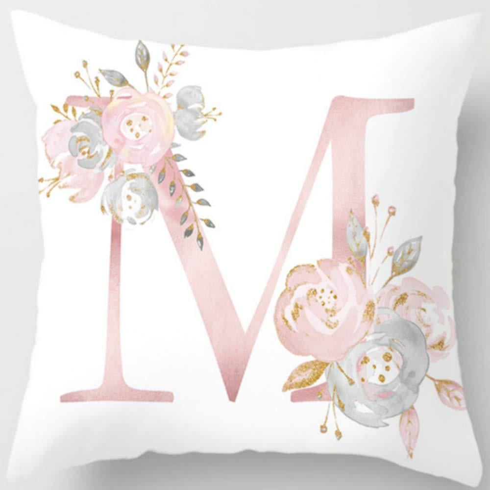 26 Letters Printed Pillowcase