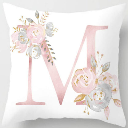 26 Letters Printed Pillowcase