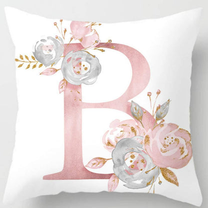 26 Letters Printed Pillowcase