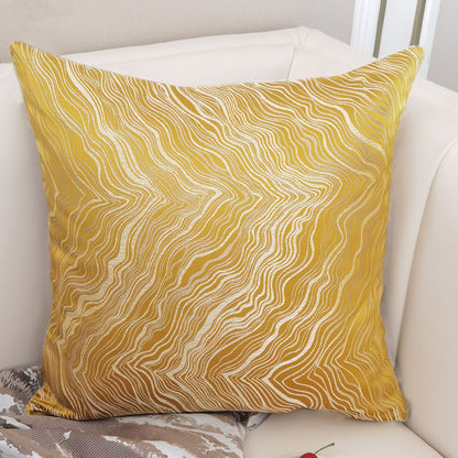Nordic Velvet Blue Cushion Cover for Home and Garden