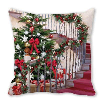 Merry Christmas Velvet Decorative Cushion ZT402