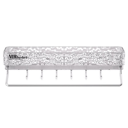 Glacier Pattern Triangular Bathroom Wall Shelf Organizer