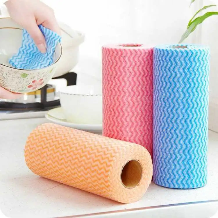 Oil-Free Non-Woven Dishcloth Roll - Kitchen Supply