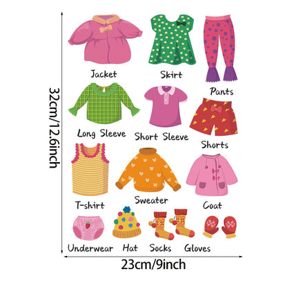 Children's Clothing Logo Stickers for Room Decor