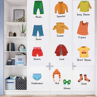 Children's Clothing Logo Stickers for Room Decor