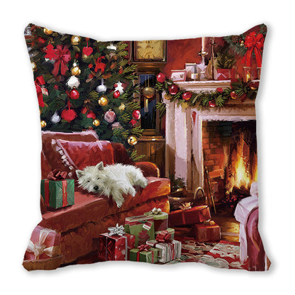 Merry Christmas Velvet Decorative Cushion ZT402