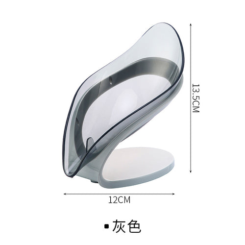 Leaf Soap Holder with Suction Cup for Bathroom Use