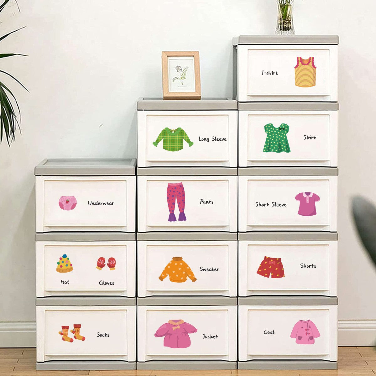 Children's Clothing Logo Stickers for Room Decor