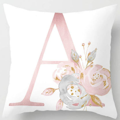 26 Letters Printed Pillowcase