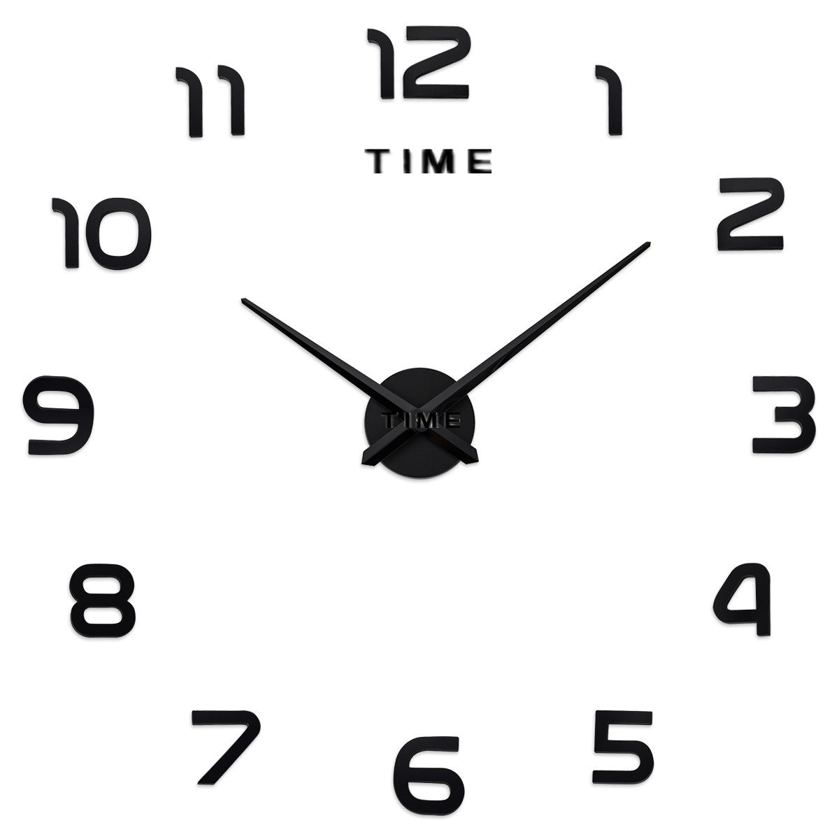 Creative Large DIY Acrylic Mirror Wall Clock (Nordic Style)