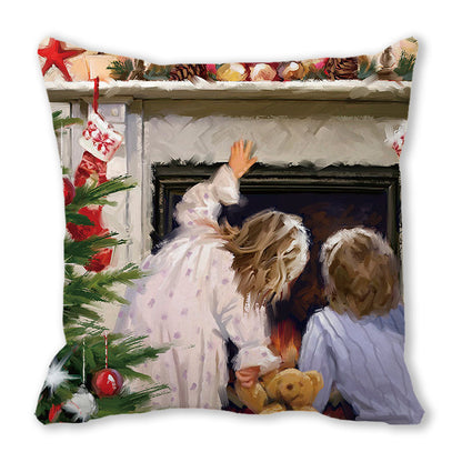 Merry Christmas Velvet Decorative Cushion ZT402
