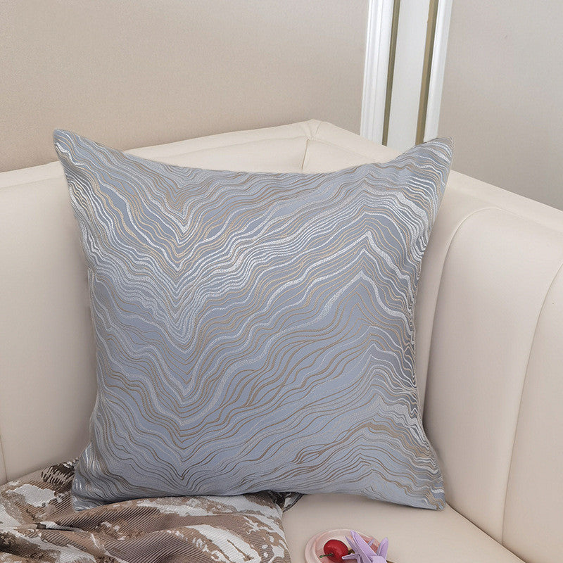 Nordic Velvet Blue Cushion Cover for Home and Garden
