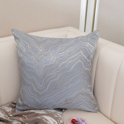 Nordic Velvet Blue Cushion Cover for Home and Garden