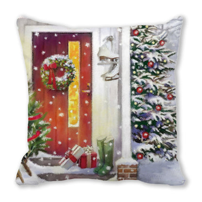 Merry Christmas Velvet Decorative Cushion ZT402