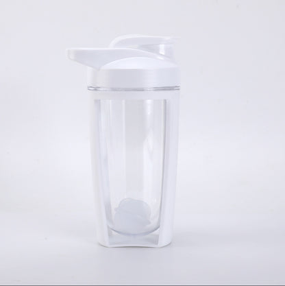 Double Layer Portable Shaker Cup for Protein Drinks