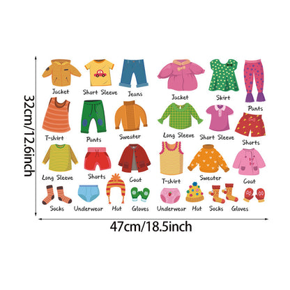 Children's Clothing Logo Stickers for Room Decor