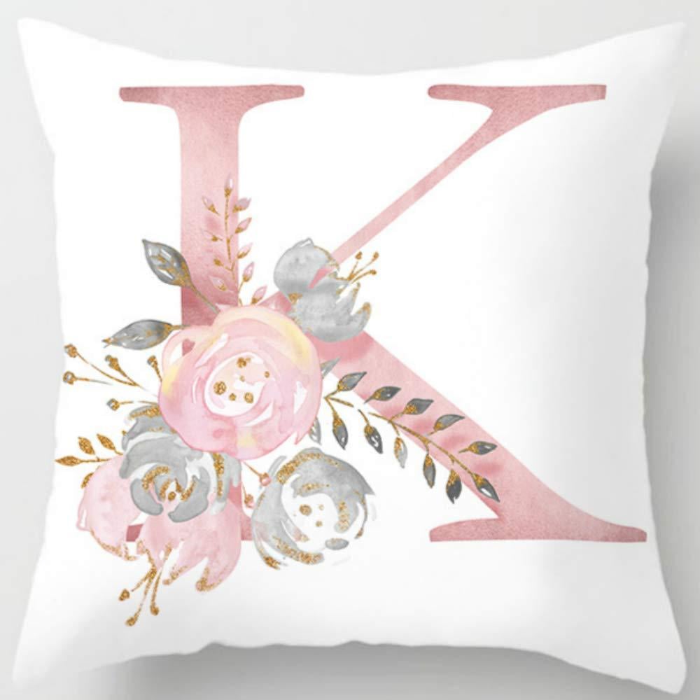26 Letters Printed Pillowcase