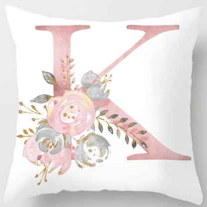26 Letters Printed Pillowcase