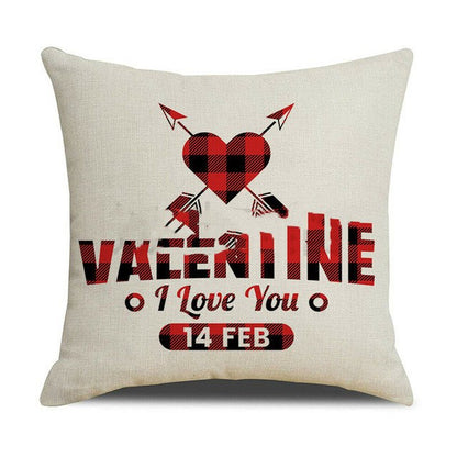 Valentine's Day Red Pillowcase Cushion Cover