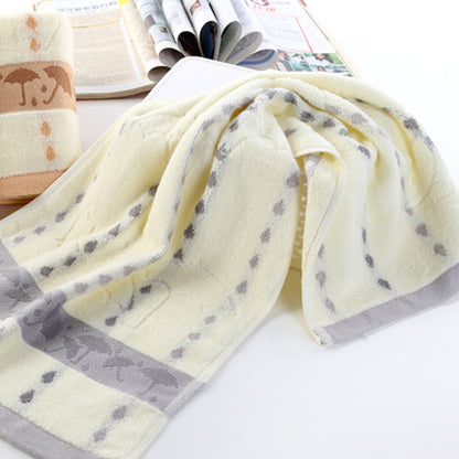 Cotton Towels for Adults and Kids with Umbrella Design