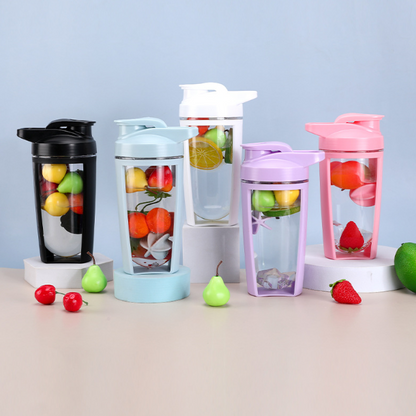 Double Layer Portable Shaker Cup for Protein Drinks