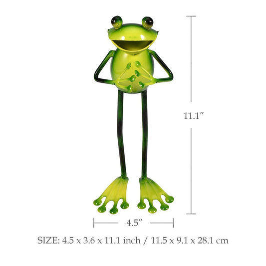 Creative Iron Frog Sculpture for Home and Garden Decor