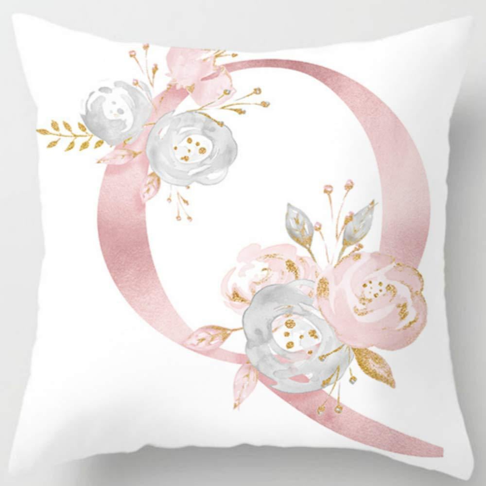26 Letters Printed Pillowcase