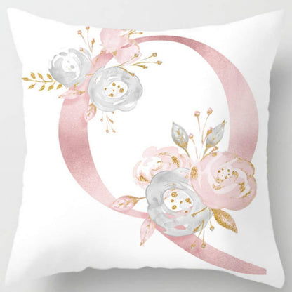 26 Letters Printed Pillowcase