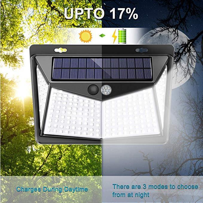 Solar Wall Light with Infrared Motion Sensor for Outdoors