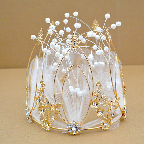 Handmade Crown Cake Decoration Ornaments and Hairpieces